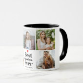 Mug Meilleur Grand-Mère Jamais Coeur 5 Photo Collage (Devant droit)