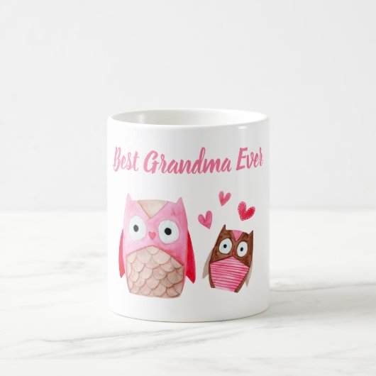 Mug Meilleur Grand-Mère Jamais Mignonne Chouette Perso (Centre)