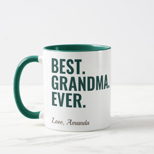 Mug Meilleur. Grand-mère. Jamais. Photo Fête des Mères (Gauche)