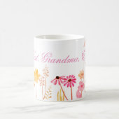 Mug Meilleur grand-mère jamais rose Fleurs sauvages (Centre)