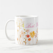 Mug Meilleur grand-mère jamais rose Fleurs sauvages (Gauche)