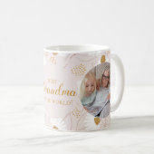 Mug Meilleur Grand-mère Mug, Daisy Floral Grand-mère C (Devant droit)