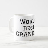 Mug Meilleur grand-père ajouter nom texte sport texte  (Devant gauche)