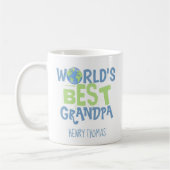 Mug Meilleur Grand-Père Cute Typographie du Monde mode (Gauche)