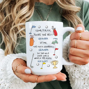 Mug Meilleur Grand-Père de Golf par par Drôle de dicto