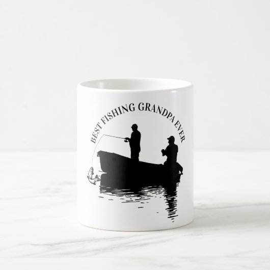 Mug Meilleur grand-père de pêche Fête des pères jamais (Centre)