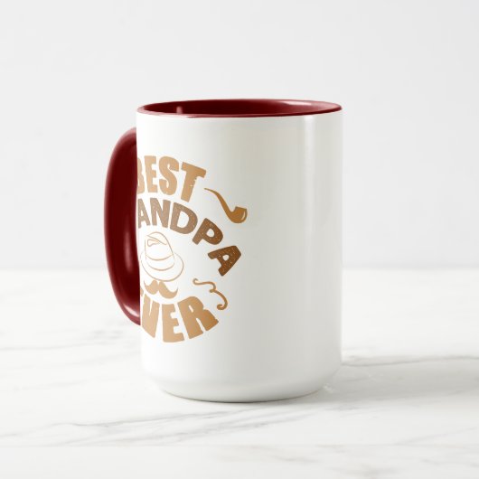 Mug Meilleur grand-père de tous les temps - Illustrati (Devant gauche)