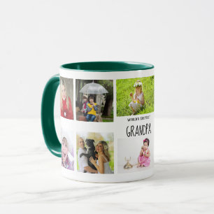 Mug Meilleur grand-père Ever 10 x Collage photo Petits