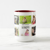 Mug Meilleur grand-père Ever 10 x Collage photo Petits (Centre)