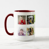 Mug Meilleur grand-père Ever 10 x Collage photo Petits (Gauche)