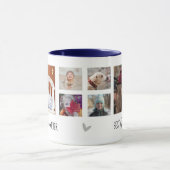 Mug Meilleur Grand-Père Ever 6 photo Collage blanc (Centre)