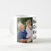 Mug Meilleur grand-père jamais ajouter photo nom class (Devant gauche)