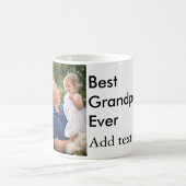 Mug Meilleur grand-père jamais ajouter photo nom class (Centre)