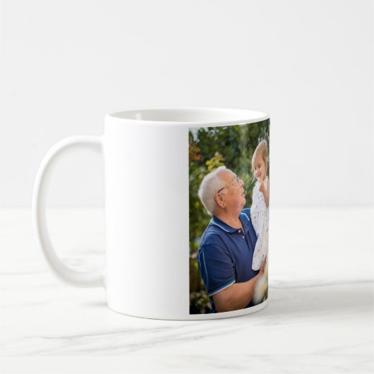 Mug Meilleur grand-père jamais ajouter photo nom class (Gauche)
