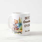 Mug Meilleur grand-père jamais cadeaux mignon ours en  (Devant gauche)