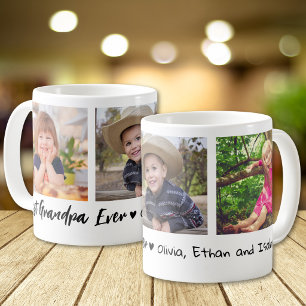 Mug Meilleur Grand-Père Jamais Petits-Enfants 3 Collag