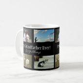 Mug Meilleur Grand-Père Jamais Photo Collage Blanc (Devant gauche)