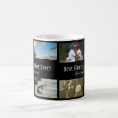 Mug Meilleur Grand-Père Jamais Photo Collage Blanc (Centre)
