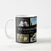 Mug Meilleur Grand-Père Jamais Photo Collage Blanc (Gauche)