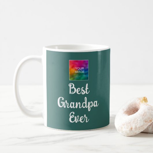 Mug Meilleur Grand-Père Jamais Retro Typographie Meill (Avec donut)