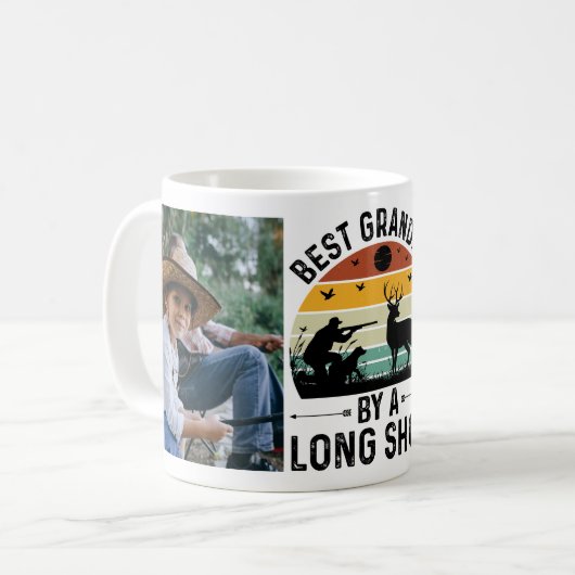 Mug Meilleur grand-père par une longue prise de photo (Devant gauche)