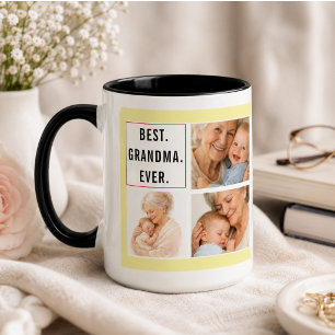 Mug Meilleur Grand-Père Photo Collage Grands-parents