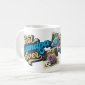 Mug Meilleur Grand-Père | Photo grand-père (Devant gauche)