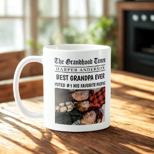 Mug Meilleur grand-père toujours personnalisé - titre