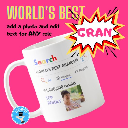 Mug MEILLEUR GRANDMA DU MONDE - Résultats Drôle de rec