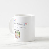 Mug MEILLEUR GRANDMA DU MONDE - Résultats Drôle de rec (Devant gauche)