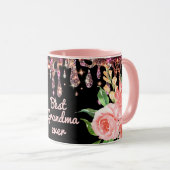 Mug Meilleur Grandma jamais Aquarelle Parties scintill (Devant droit)