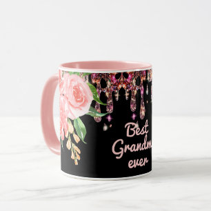 Mug Meilleur Grandma jamais Aquarelle Parties scintill