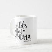 MUG MEILLEUR GRANDMA PERSONNALISÉ DU MONDE (Devant gauche)