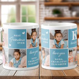 Mug Meilleur GRANDMA Toujours Personnalisé 7 Collage p