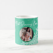 Mug Meilleur Granny Ever Emerald Snowflake Texte minim (Centre)