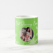Mug Meilleur Granny Ever Green Snowflakes Texte minima (Centre)