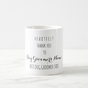 Mug Meilleur Groomer De Chien En Merci De Coeur Jamais