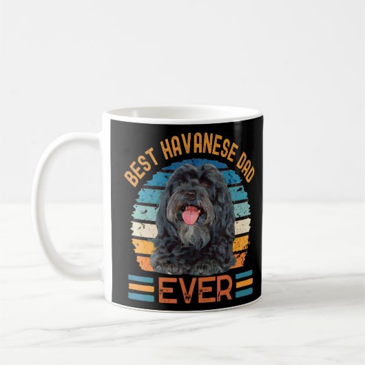 Mug Meilleur Havanais papa jamais chien Fête des pères (Gauche)