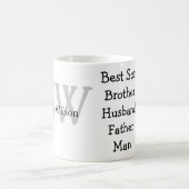 Mug Meilleur homme fils mari papa citations ajouter no (Centre)