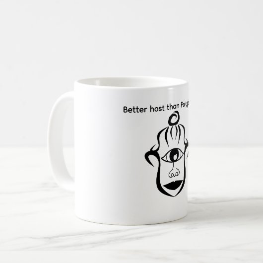 Mug Meilleur hôte que Polyphemus (Devant gauche)