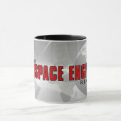 Mug Meilleur ingénieur aérospatial du monde avec nom (Centre)