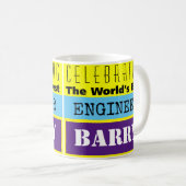Mug Meilleur ingénieur du monde (Devant droit)