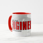 Mug Meilleur ingénieur électrique du monde avec diagra (Devant gauche)