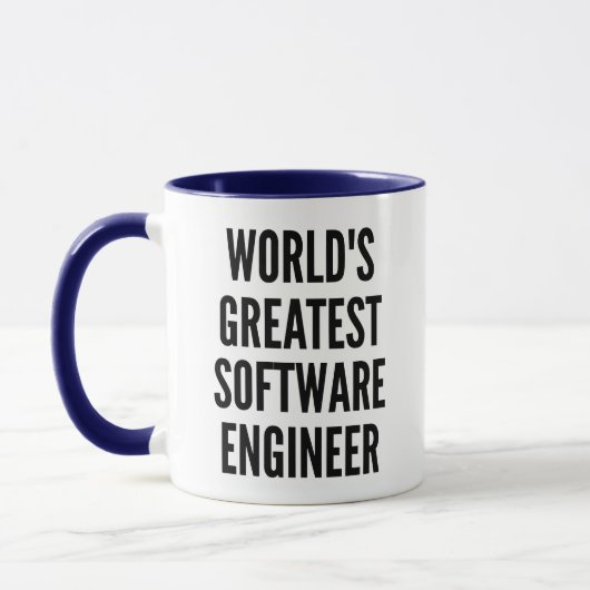 Mug Meilleur ingénieur logiciel au monde (Gauche)