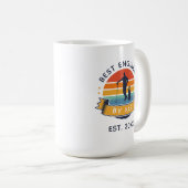 Mug Meilleur Ingénieur Par Par Papa Anniversaire Golf (Devant droit)