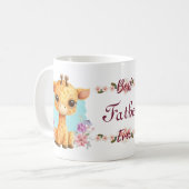 Mug Meilleur Jamais Cute Giraffe Thème Personnalisé (Devant gauche)
