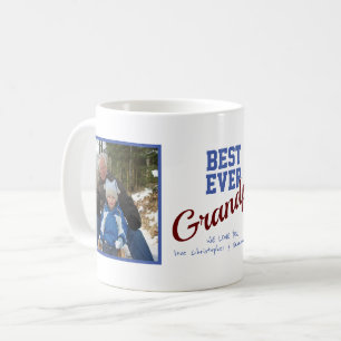 Mug Meilleur jamais Grand-Père Personnalisé 2 Photo