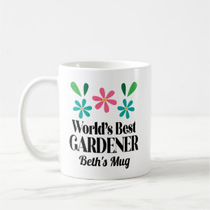 Mug Meilleur jardinier de jardins de monde de cadeaux