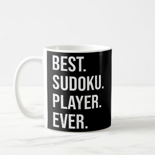 Mug Meilleur Joueur Sudoku jamais Sudoku (Gauche)