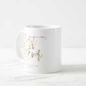 Mug Meilleur jour de Gold Calligraphy (Devant gauche)
